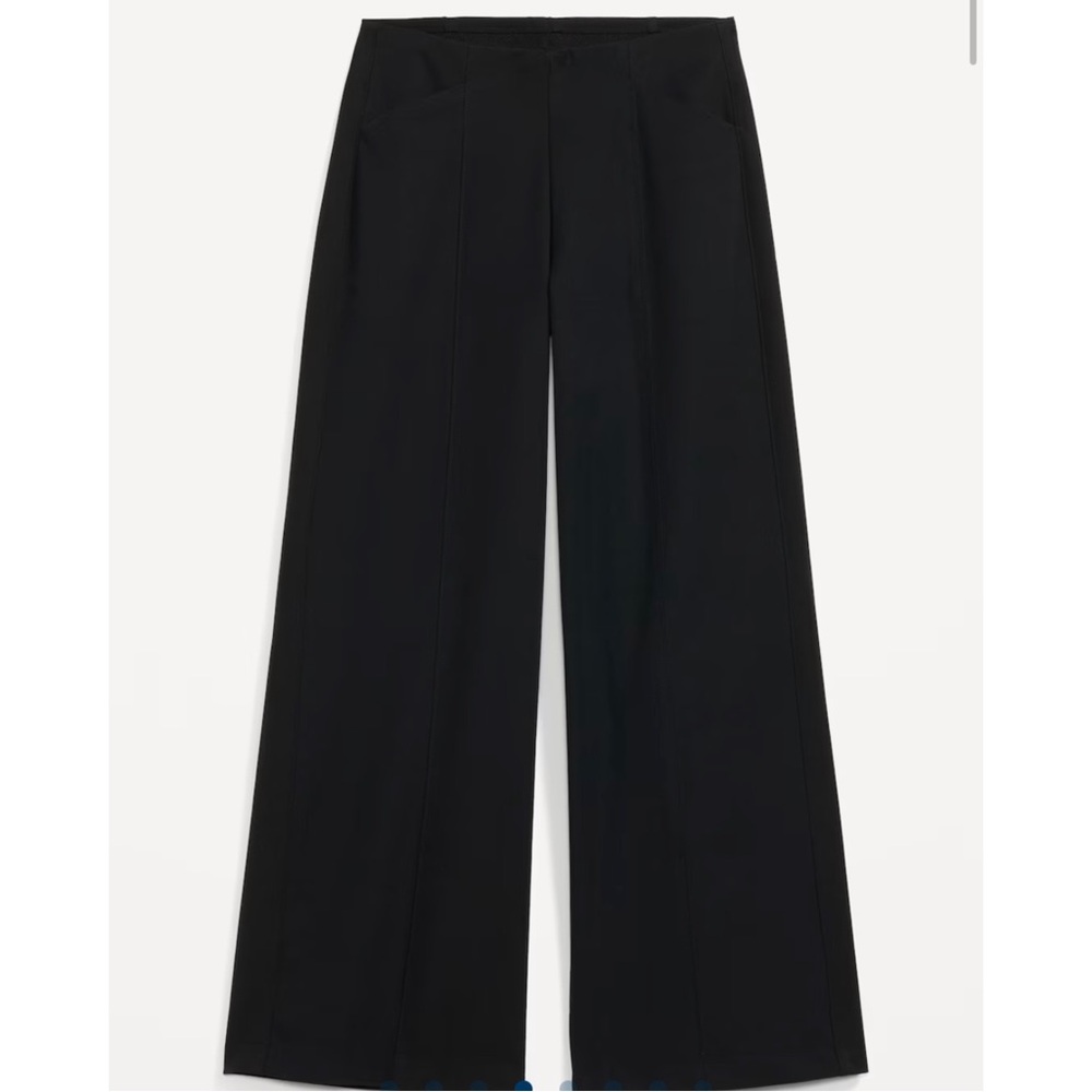 Old Navy High-Waisted Pull-On Pixie Wide-Leg Pants Black XS